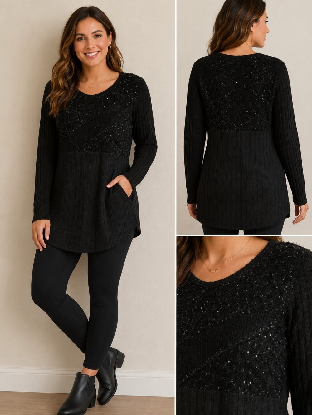 Black Long Sleeve Sweater